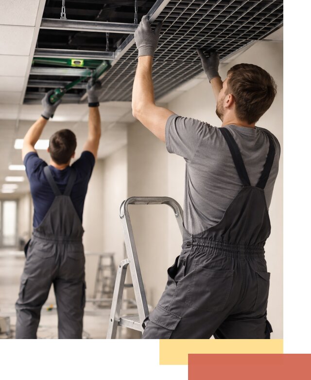 Монтаж потолка Грильято в слободском: установка под ключ качественно