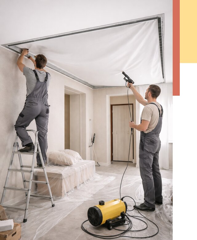 Монтаж натяжного потолка в прихожей в слободском от 2731 руб. под ключ | ОТДЕЛОЧНИК-Слб