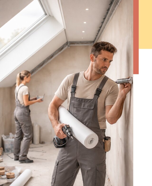 Монтаж натяжного потолка на мансарде в слободском от 3607 руб. | ОТДЕЛОЧНИК-Слб