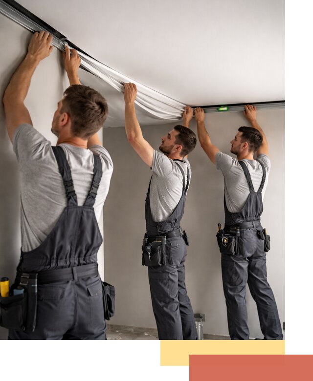 Теневые натяжные потолки в слободском: монтаж и отделка быстро и качественно