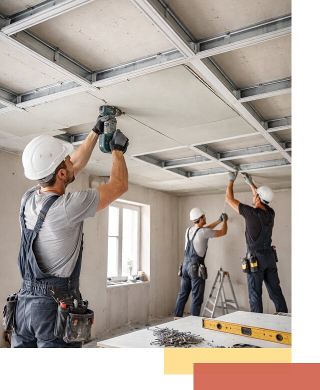 Кессонный потолок из гипсокартона под ключ в слободском