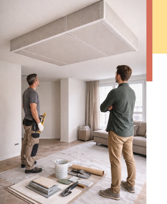 Короб на потолке из гипсокартона в слободском от 2267 руб. — монтаж и услуги под ключ | ОТДЕЛОЧНИК-Слб