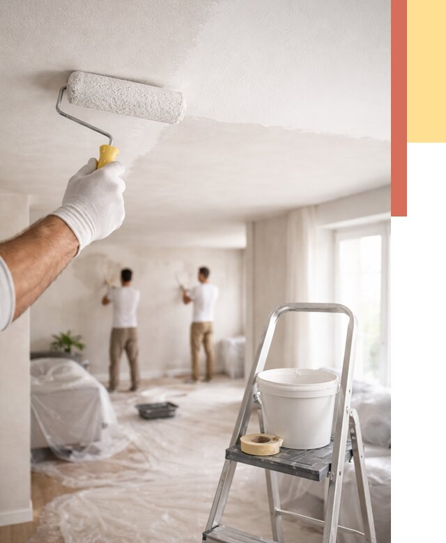 Покраска потолка акриловой краской в слободском от 2576 руб. | ОТДЕЛОЧНИК-Слб