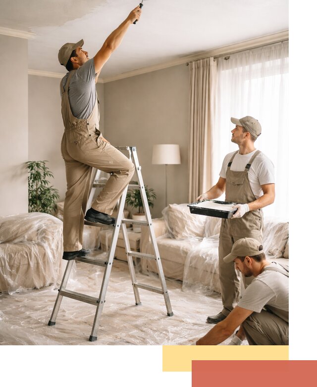 Покраска потолков акриловой краской в слободском качественно и быстро