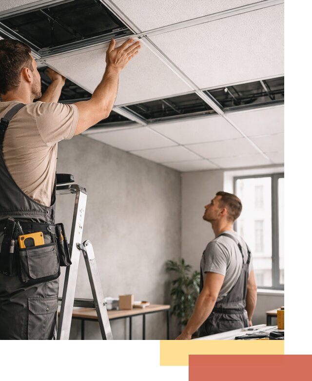 Монтаж потолочной плитки в слободском качественно и в срок