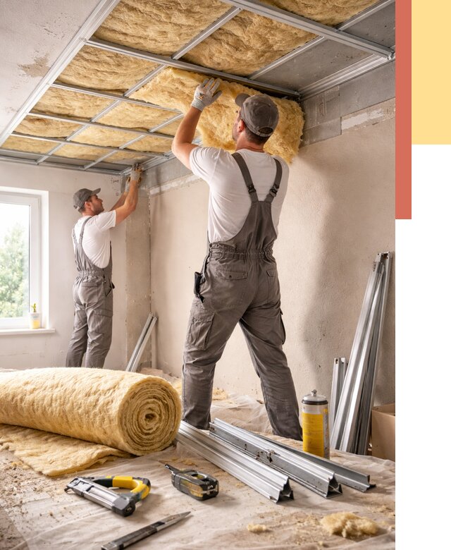 Утепление потолка в слободском от 7420 руб/м2 — недорого, быстро, под ключ | ОТДЕЛОЧНИК-Слб