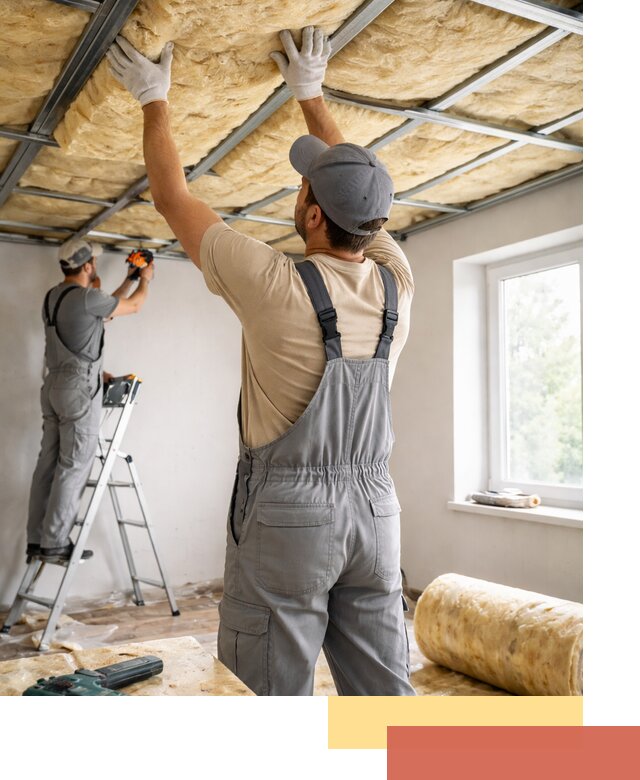 Утепление потолка под ключ в слободском качественно и быстро