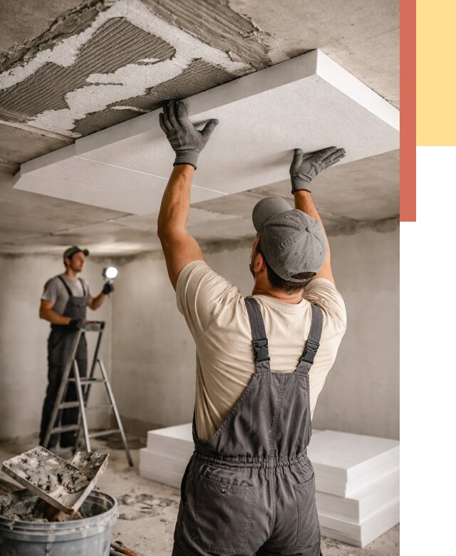 Утепление потолка пенопластом в слободском от 4637 руб/м2 — недорого и быстро | ОТДЕЛОЧНИК-Слб